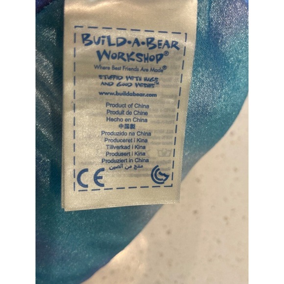 Build a Bear Sea‎ Splash Rainbow Dolphin 18" Plush/Puppet Purple 2014 retired - Picture 3 of 12